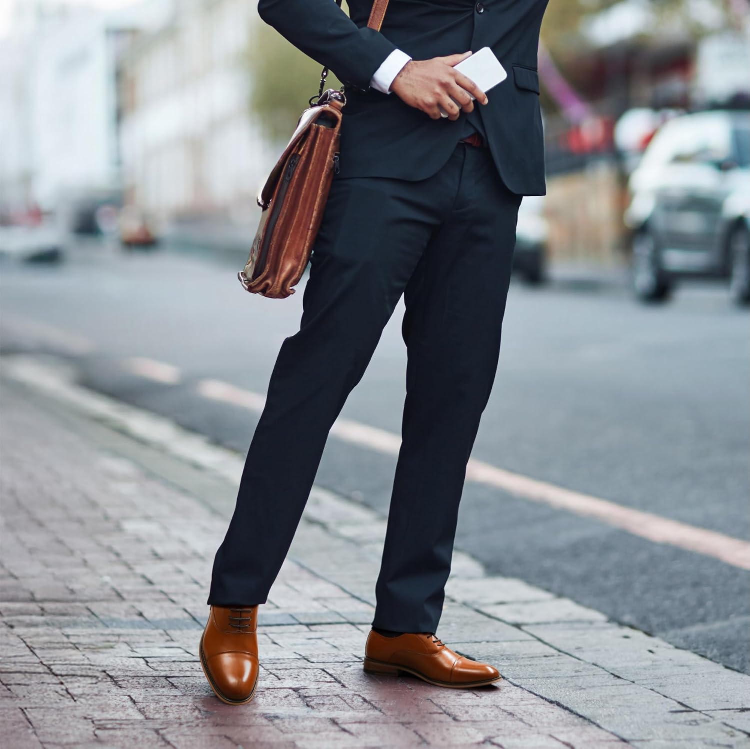 Bruno Marc Klassiska Oxfords formella finskor för män Brogues Derbys Louis