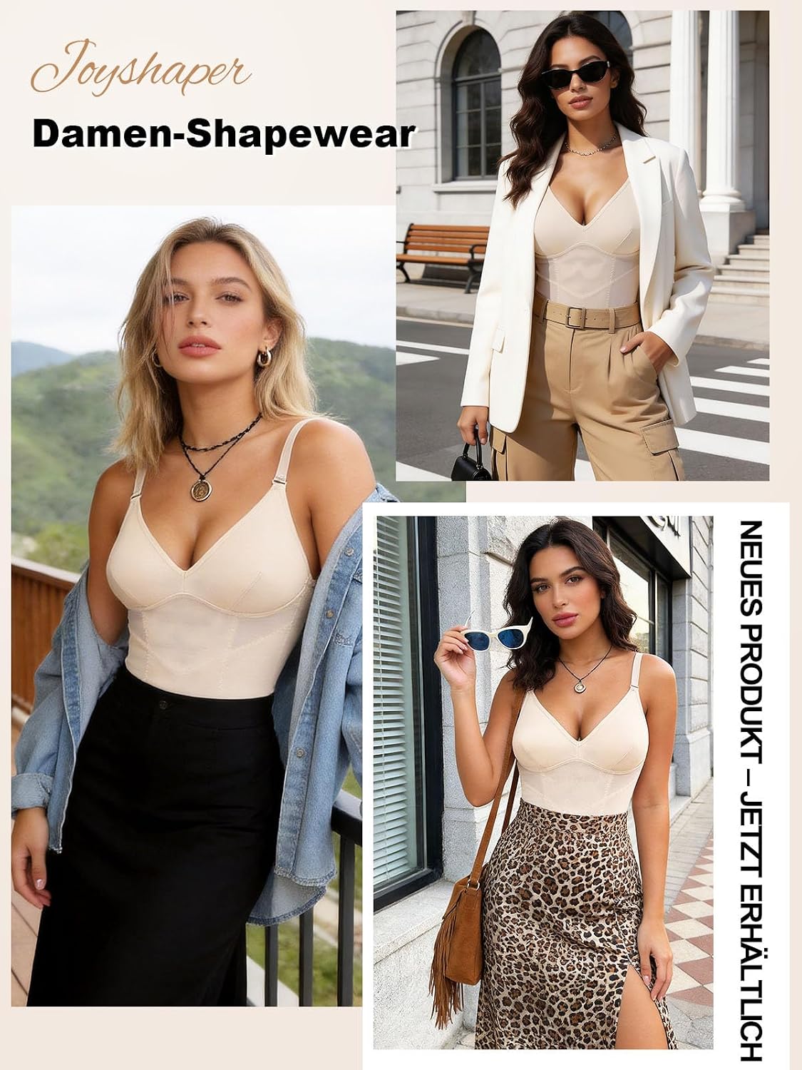 Joyshaper Compression Cami Top för Kvinnor Bodycon Tanktoppar Slimming Tummy Control Shaping Vest