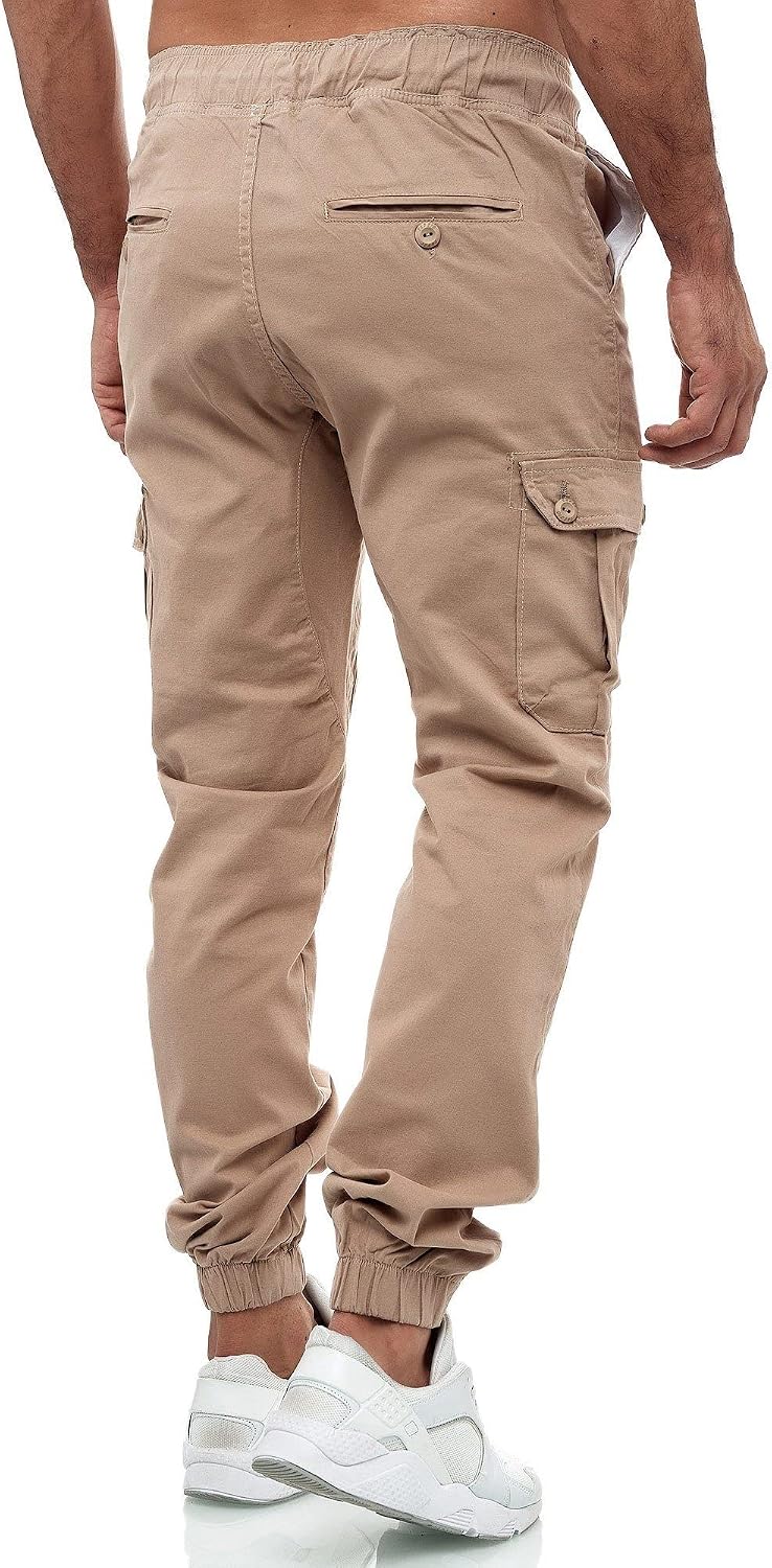 Tazzio cargobyxor herr, cargobyxor, joggingbyxor, chinos, normal passform, jeans 16610