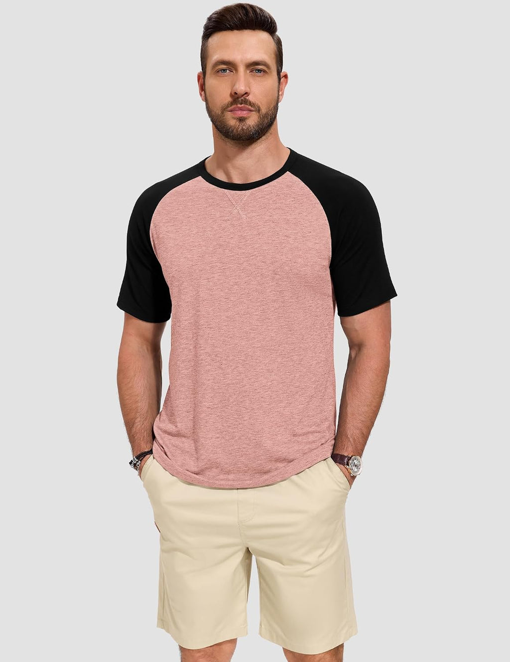 TARAINYA T-shirt herr bomull kortärmad rund hals enfärgad skjortor män sommar M-4XL