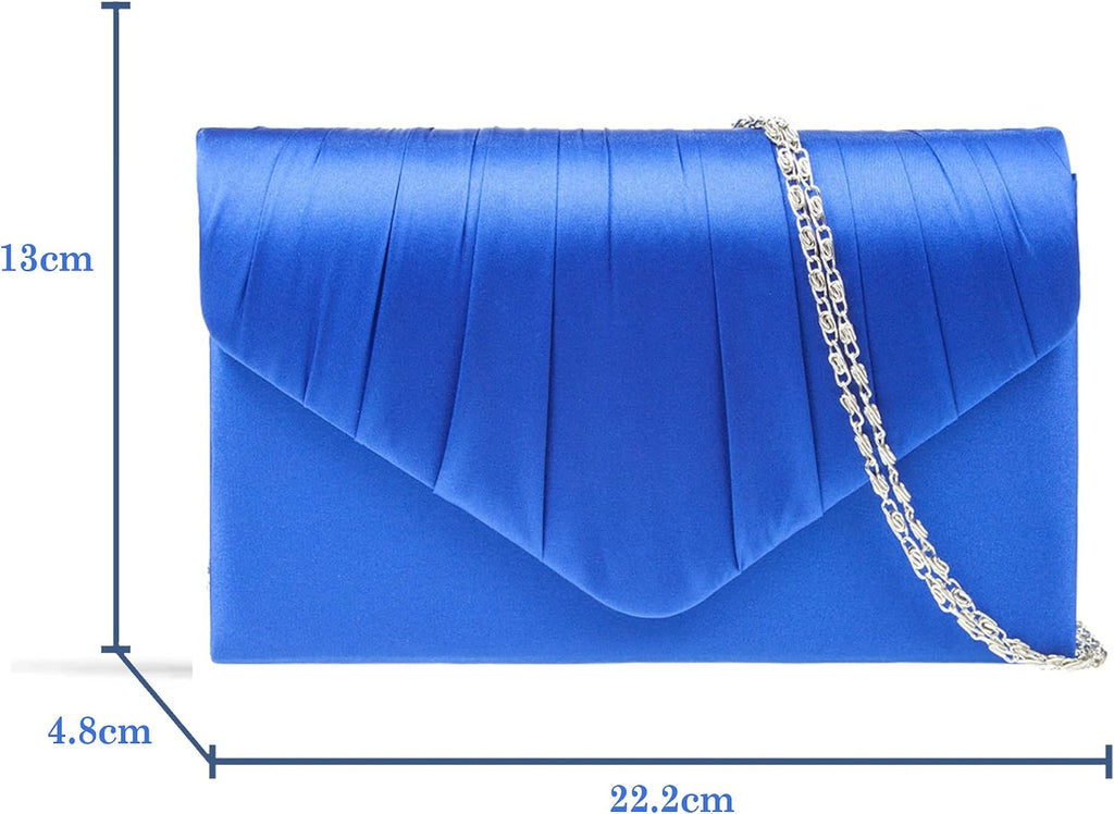 fi9® DAMER SATIN PARTY BORD BRIDAL EVENING CLUTCH HANDVÄSKA Handväska