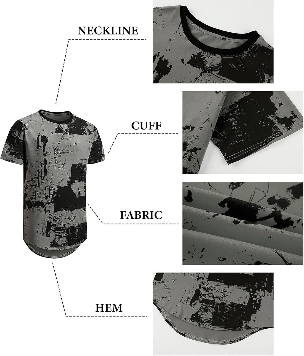comefohome Män T-shirts grafiskt mode t-shirt Storbritannien vardaglig kortärmad t-shirt toppar hipster hip hop t-shirts cool skjorta