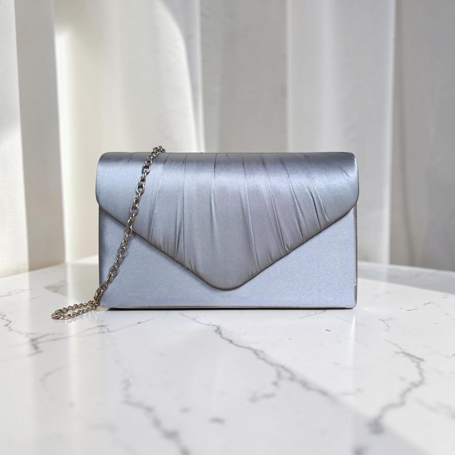 fi9® DAMER SATIN PARTY BORD BRIDAL EVENING CLUTCH HANDVÄSKA Handväska