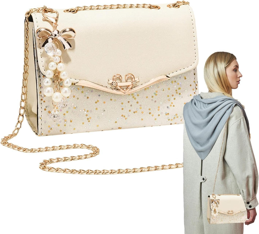 Glitter Axelväska - 20 * 8 * 14cm Wristlet Bag, Shiny Evening Handväska, Glittrande Party Carrier | Stylingsystem Bröllopsdräkter, Elegant Arrangemang Av Tillbehör Evenemang, För Utställning Av Fe