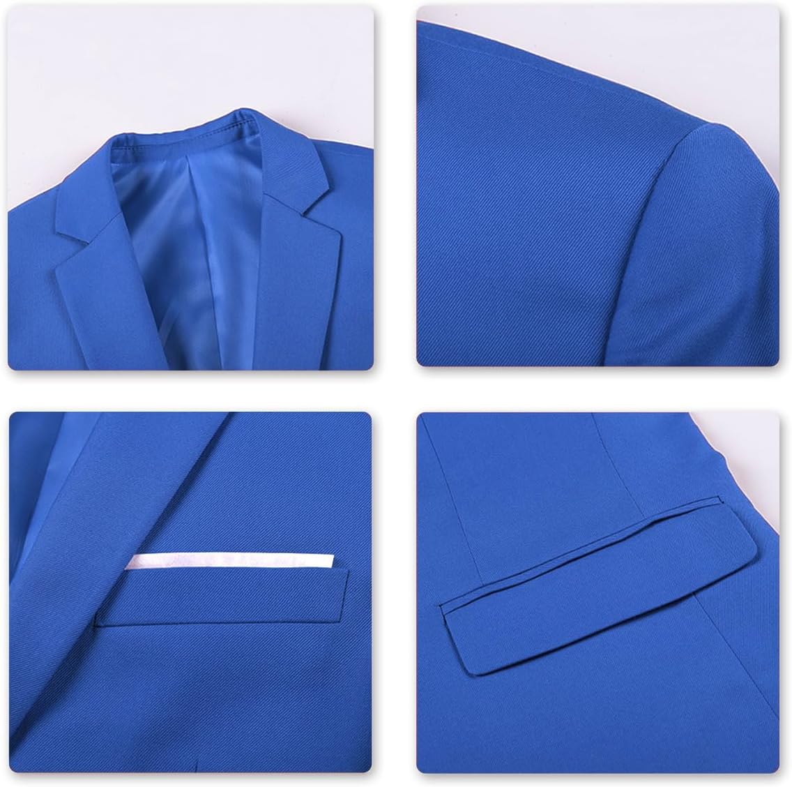 YOUTHUP Herr blazer Slim Fit 2 knappar formell vardaglig kostym jacka bröllop smoking jackor