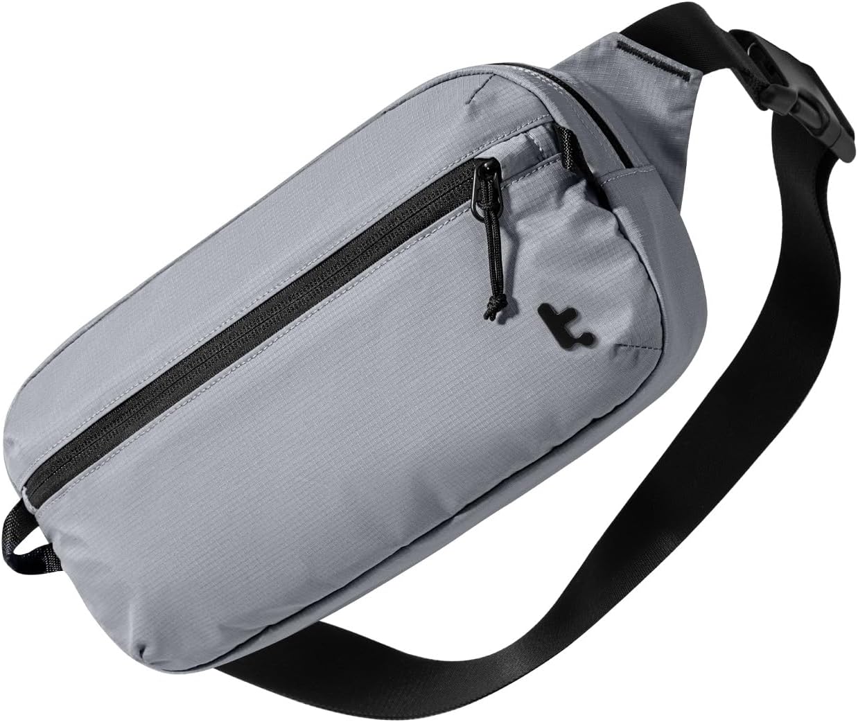 tomtoc 1,5 l crossbody väska med RFID-skydd, liten unisex axelremsväska, sling bag, lätt, vattentät sling bag, för utomhusresor, svart