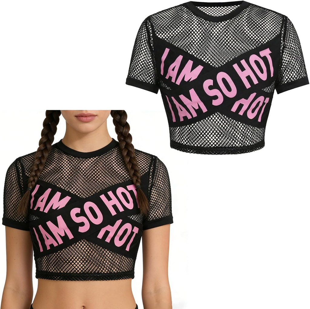 Freebily Sport Toppar Kvinnor Skjorta Dam Axelskydd Crop Top Långärmad Gym Dans Gym Jazz Hip Hop T-shirt Baseboll Cykling