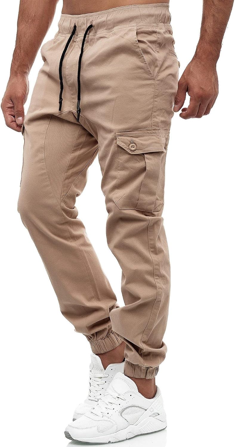Tazzio cargobyxor herr, cargobyxor, joggingbyxor, chinos, normal passform, jeans 16610