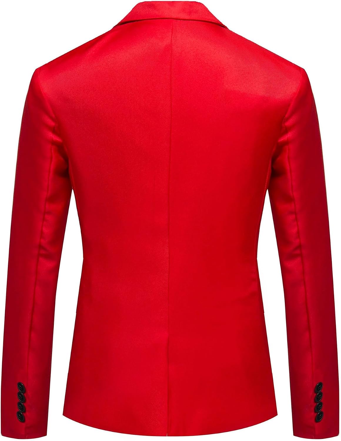 Herr smal passform en knapp blazer jacka notch kavajslag svart trim ficka solid sportdräkt kappa för vardaglig fest bal