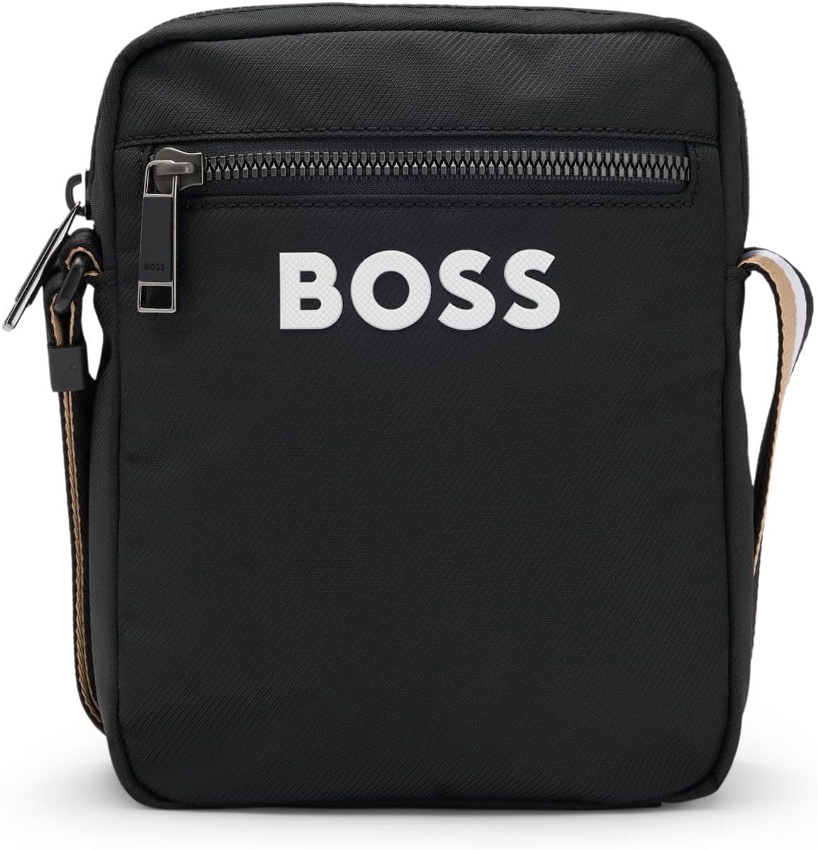 BOSS Axelväska för män, crossbag Catch 3.0 NS zip, Black1, Einheitsgröße