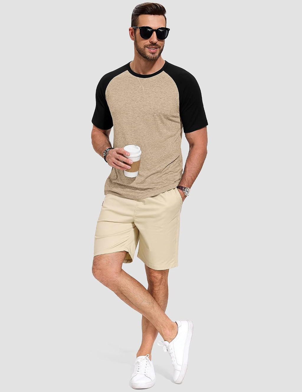 TARAINYA T-shirt herr bomull kortärmad rund hals enfärgad skjortor män sommar M-4XL