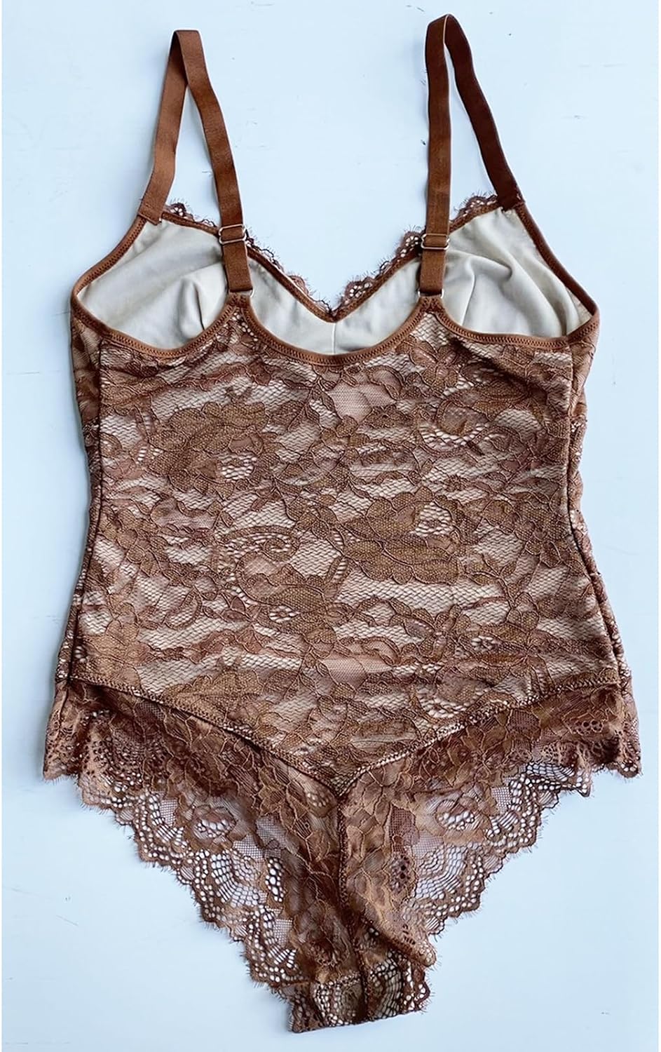 Onewus dam plus size bodysuit med höftlyft