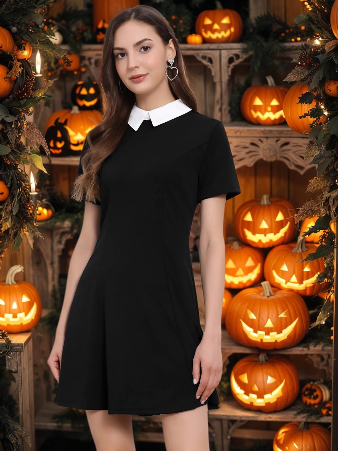Allegra K dam Vintage Dress A-linje