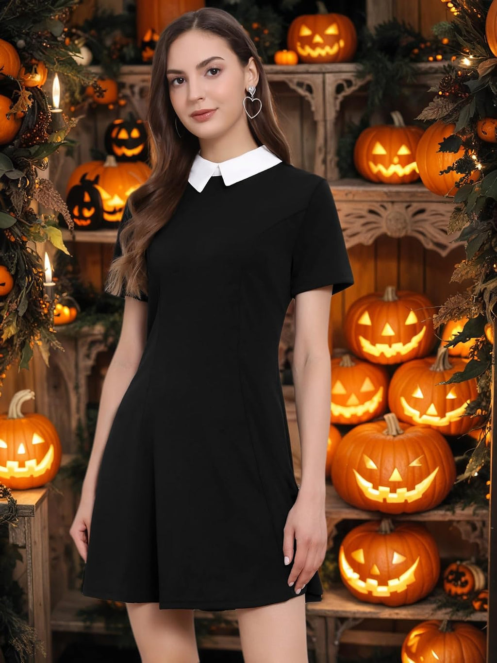 Allegra K dam Vintage Dress A-linje