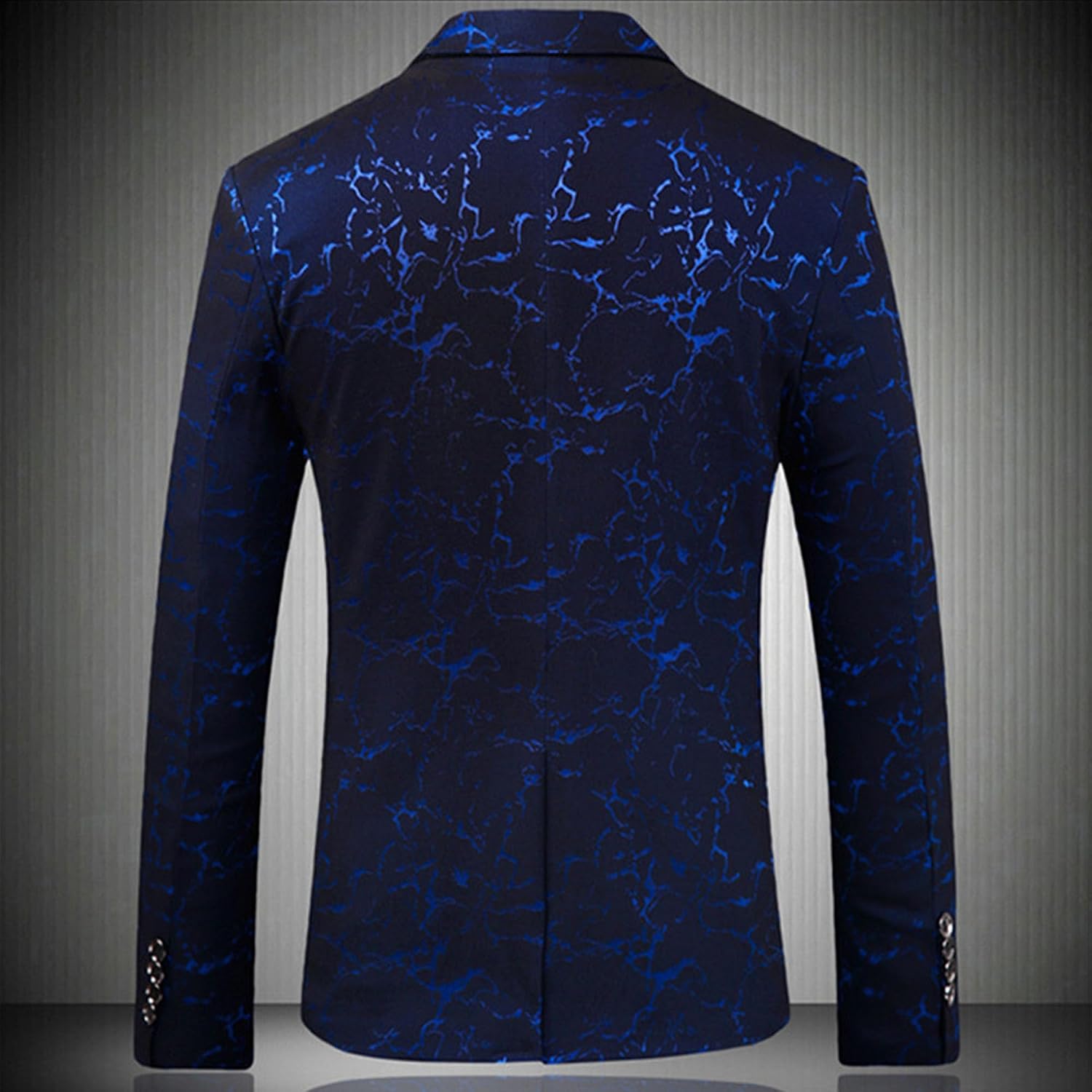 Herrtryck formell klänning kostym jacka blommig jacquard tux blazer middag fest bal bröllop kostym jacka