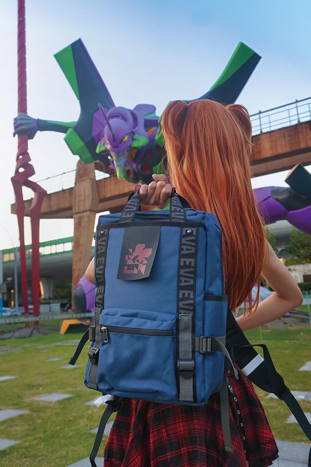 FIREFIRST x RADIO EVA - Evangelion Ryggsäck med laptopfack 15,6 tum Skolryggsäck