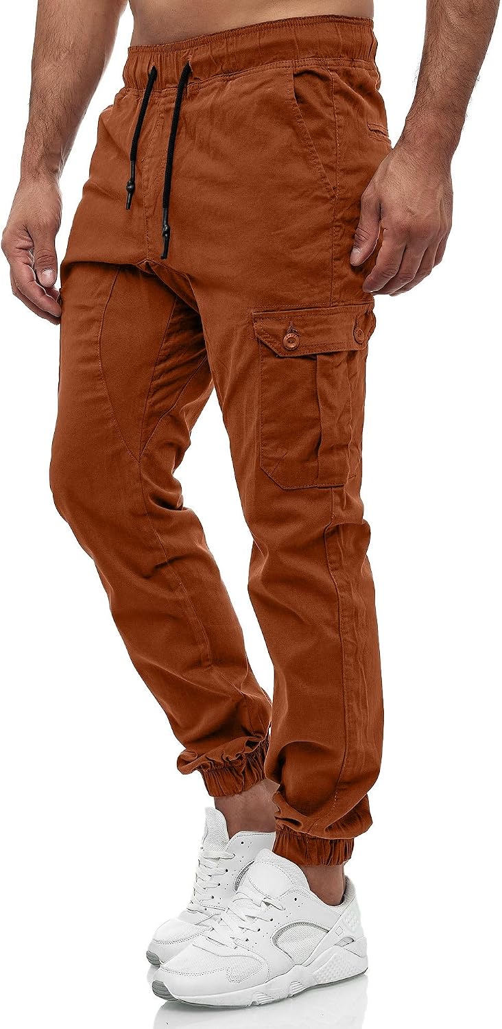 Tazzio cargobyxor herr, cargobyxor, joggingbyxor, chinos, normal passform, jeans 16610