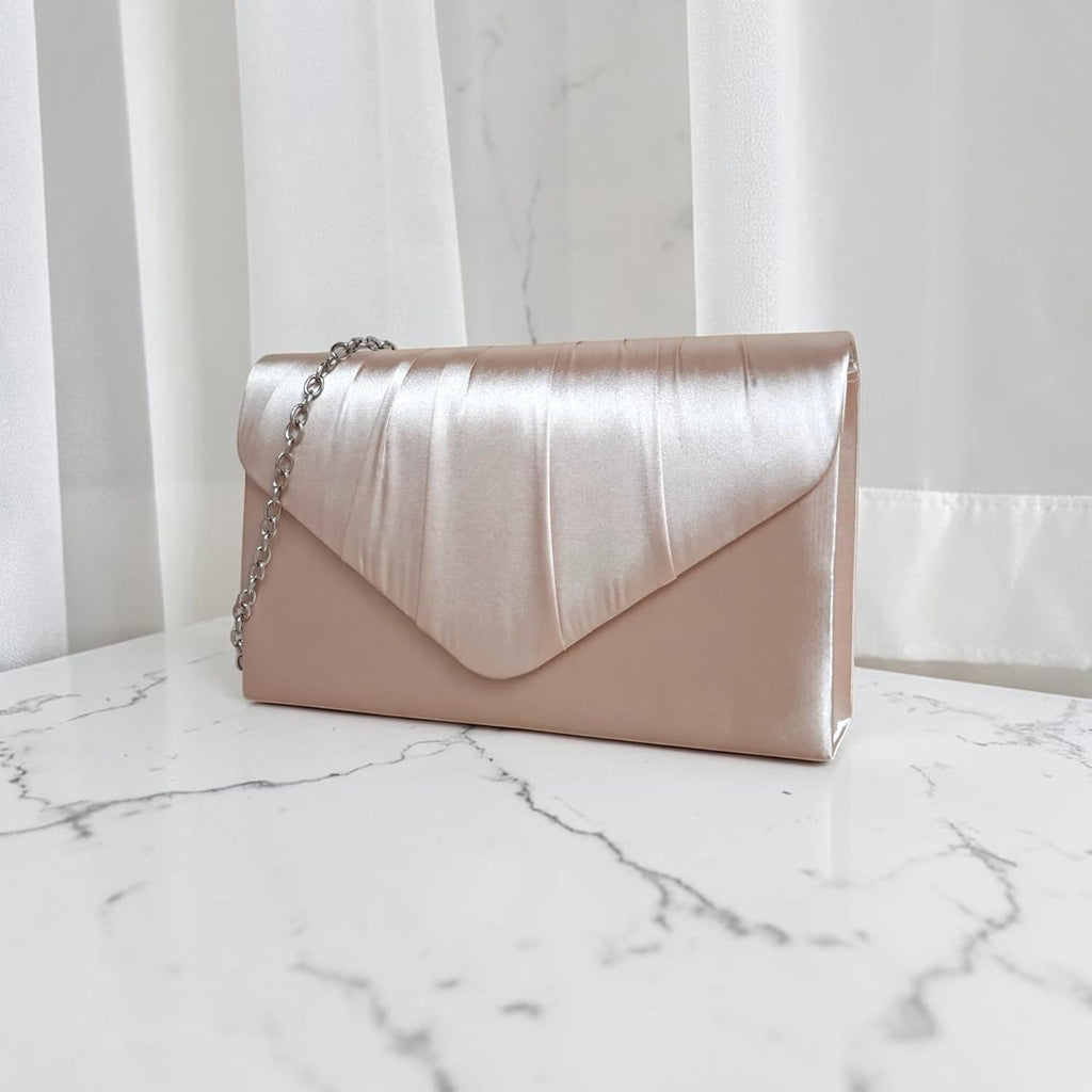 fi9® DAMER SATIN PARTY BORD BRIDAL EVENING CLUTCH HANDVÄSKA Handväska