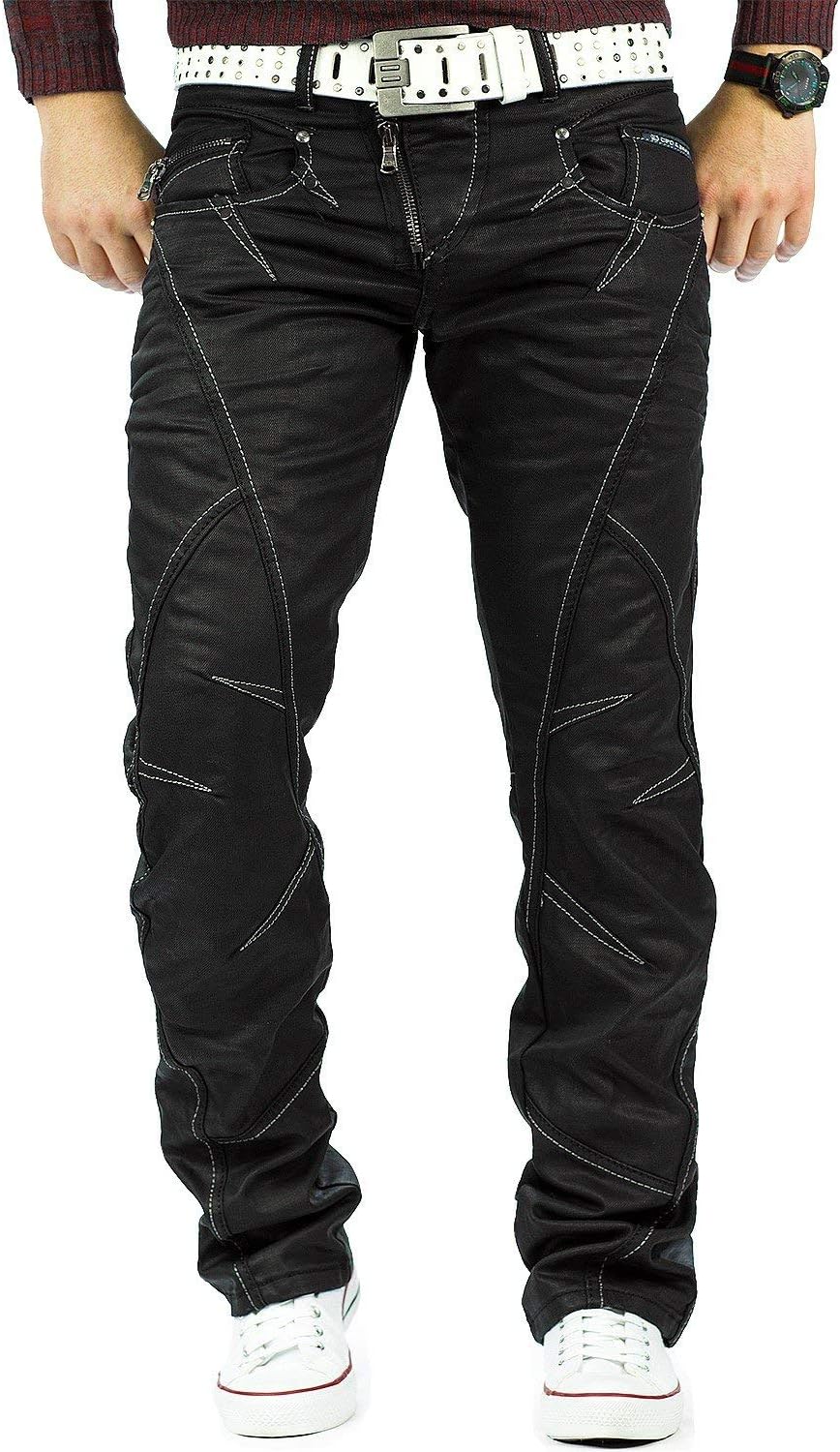 Cipo & Baxx Regular Jeans för män, Blå – 32