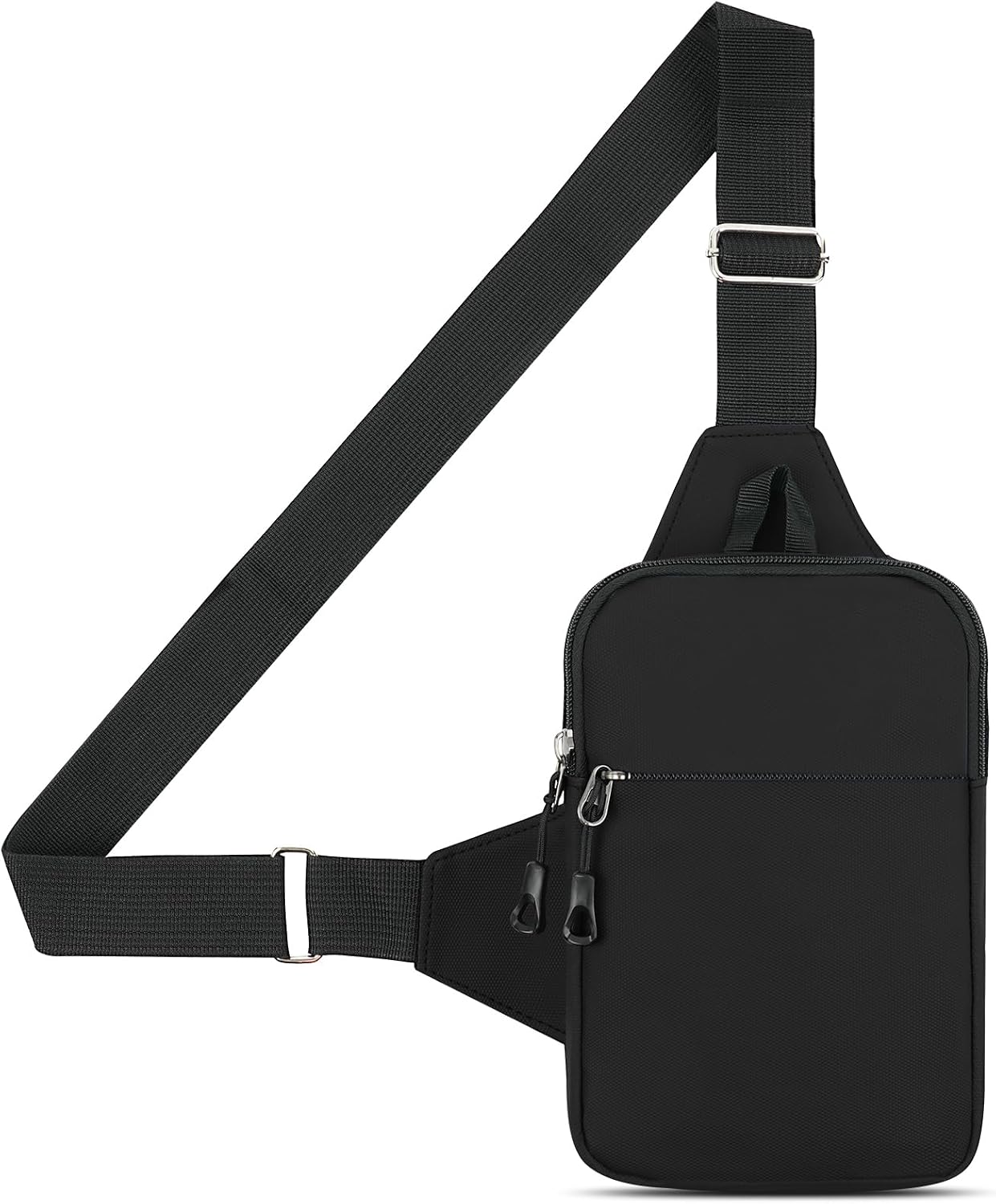 HOTUT Liten axelväska, vattentät bröstväska för män och kvinnor, mini crossbody axelväska med dragkedja och justerbar rem för resor, vandring, cykling, camping, utomhussport