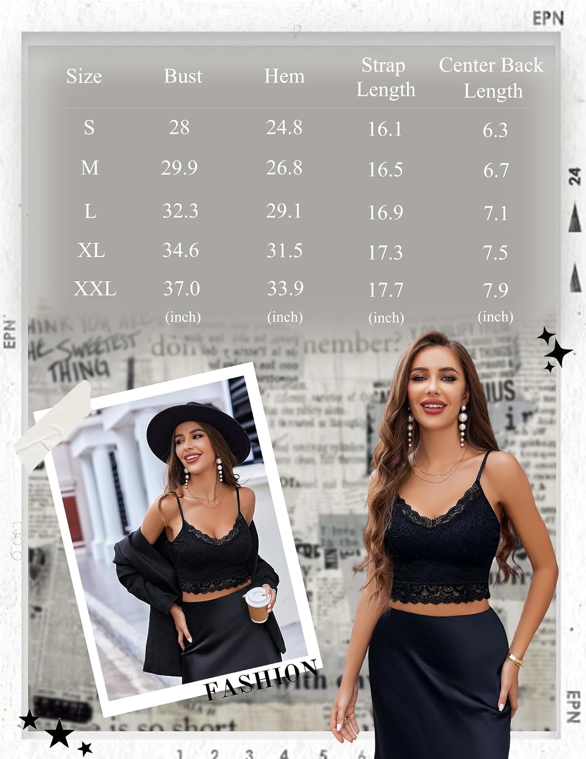 Avidlove dam spets bustier topp sexig bralette undertröja basic spagettiremmar camisole V-ringad rygg urtagning design tank toppar crop