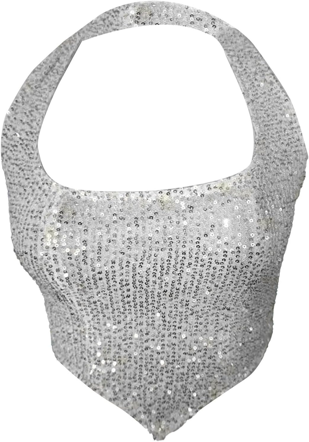 Glitterlinne, damer, slim fit, party, topp, damer, sexig, paljettskjorta, elegant axelbandstopp, glitter, linne, all matchning, sequin, liten väst, toppar, trendig väst, karneval, camisole
