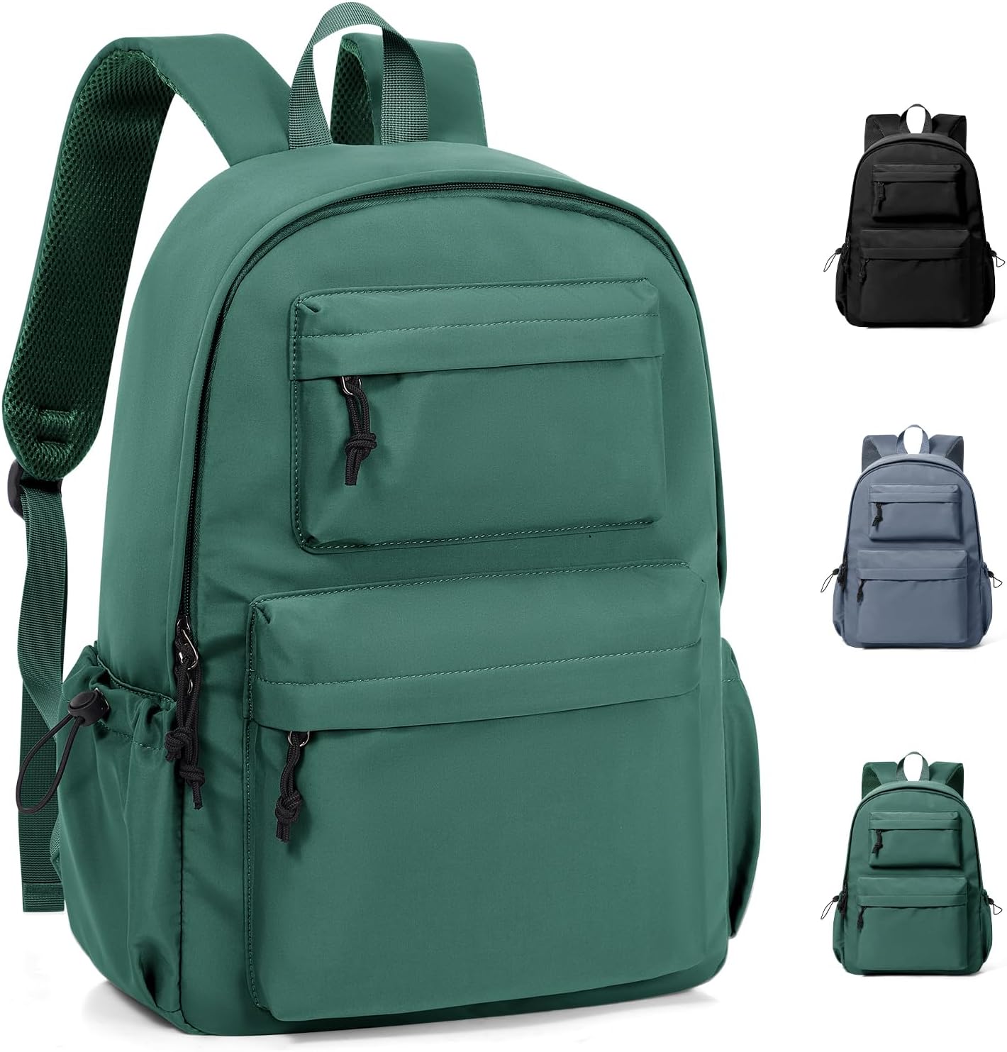HYC00 Skolryggsäck Flicka Skolväska Lätt Ryggsäck Tjej Tonåring Bokväskor Skola Skolväskor Pojkar Laptop Ryggsäck Dam 14 Tum College Bag Fritidsryggsäck för Kvinnor Casual Dagsryggsäck,Blå