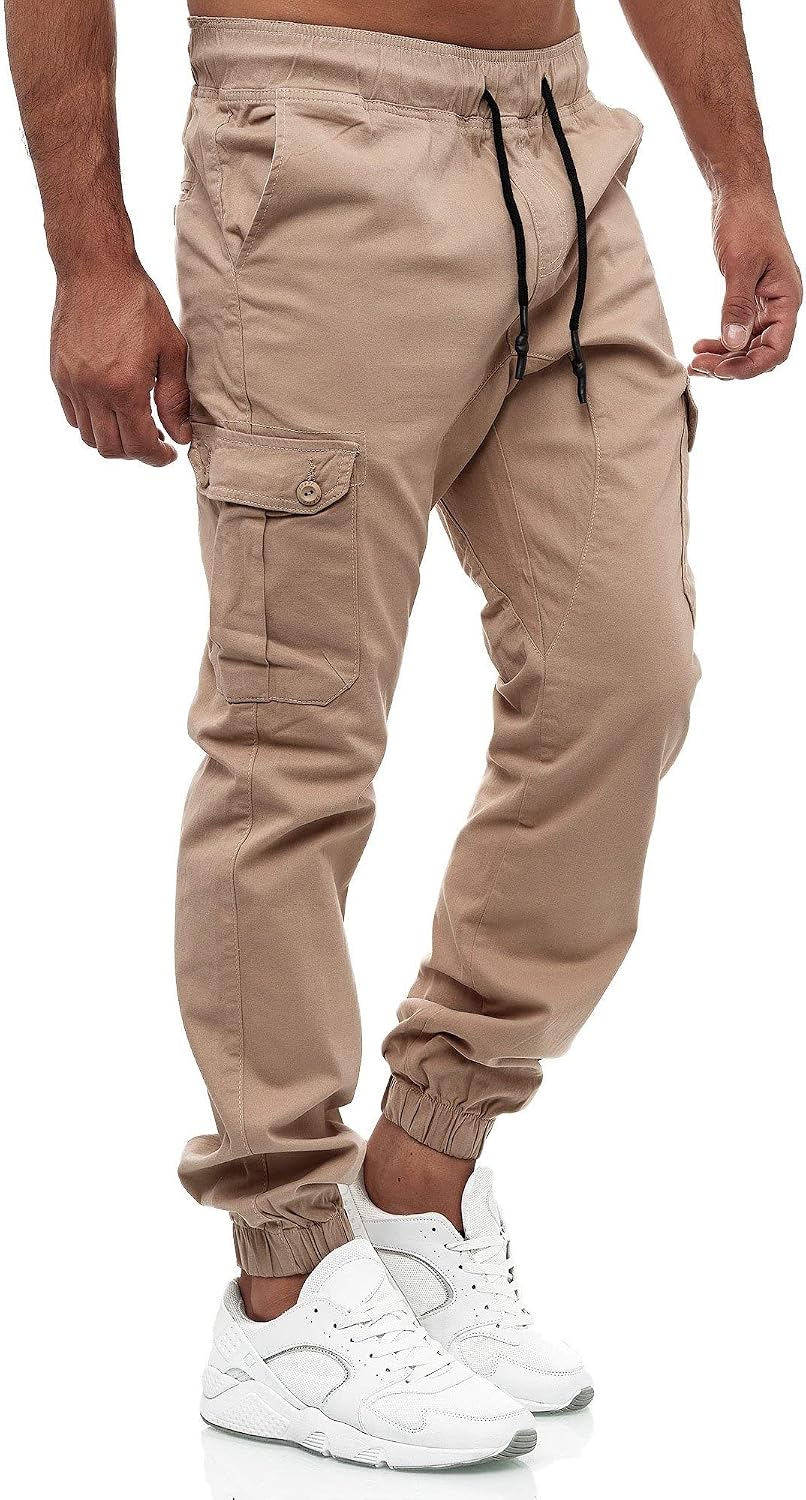 Tazzio cargobyxor herr, cargobyxor, joggingbyxor, chinos, normal passform, jeans 16610