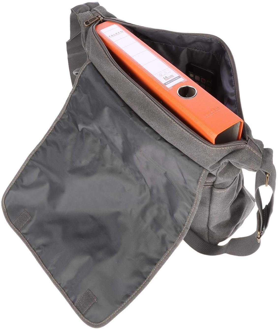 Christian Wippermann stor XL herr dam väska axelväska kanvas Messenger Bag
