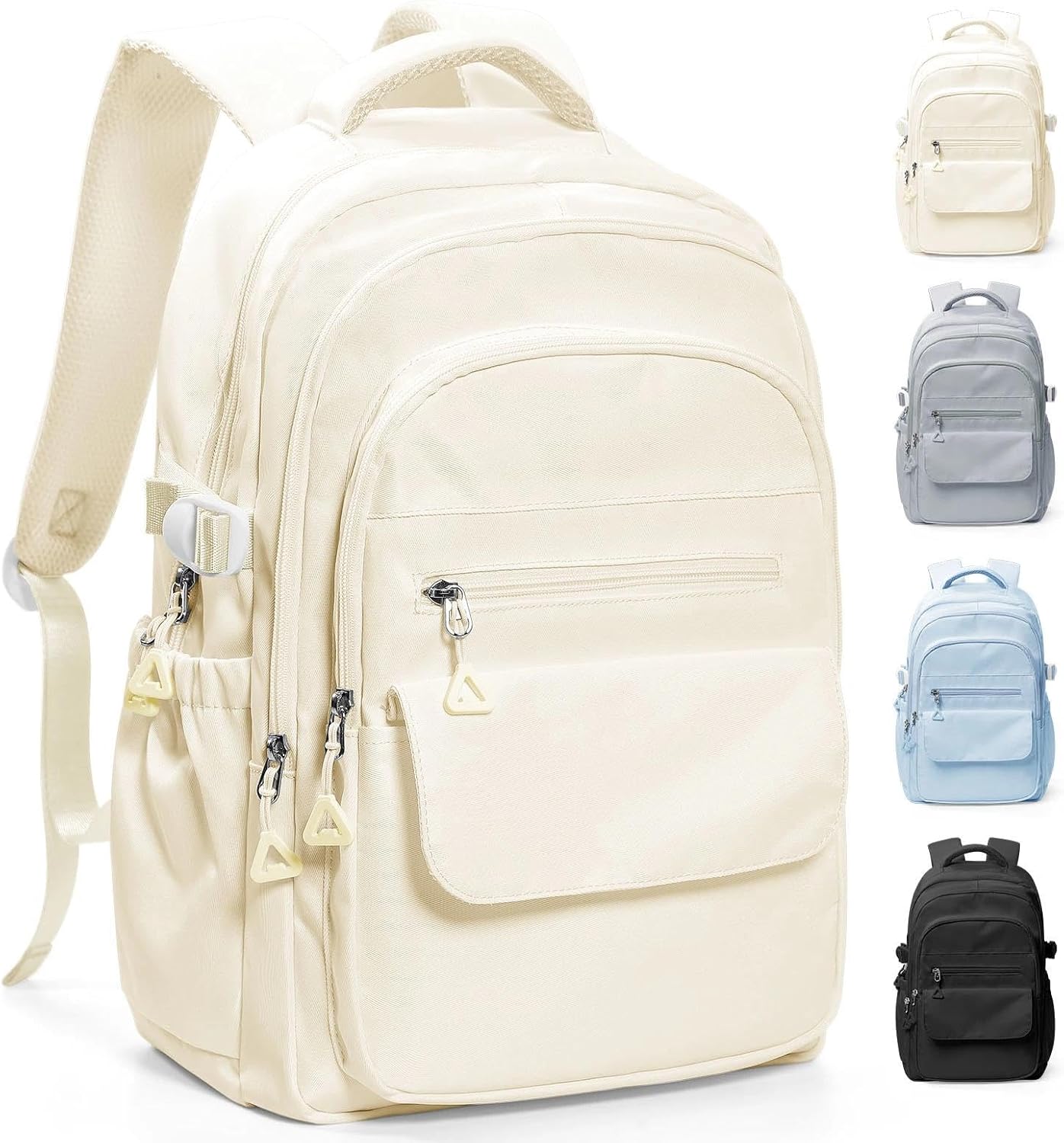 HYC00 Skolryggsäck Flicka Skolväska Lätt Ryggsäck Tjej Tonåring Bokväskor Skola Skolväskor Pojkar Laptop Ryggsäck Dam 14 Tum College Bag Fritidsryggsäck för Kvinnor Casual Dagsryggsäck,Blå