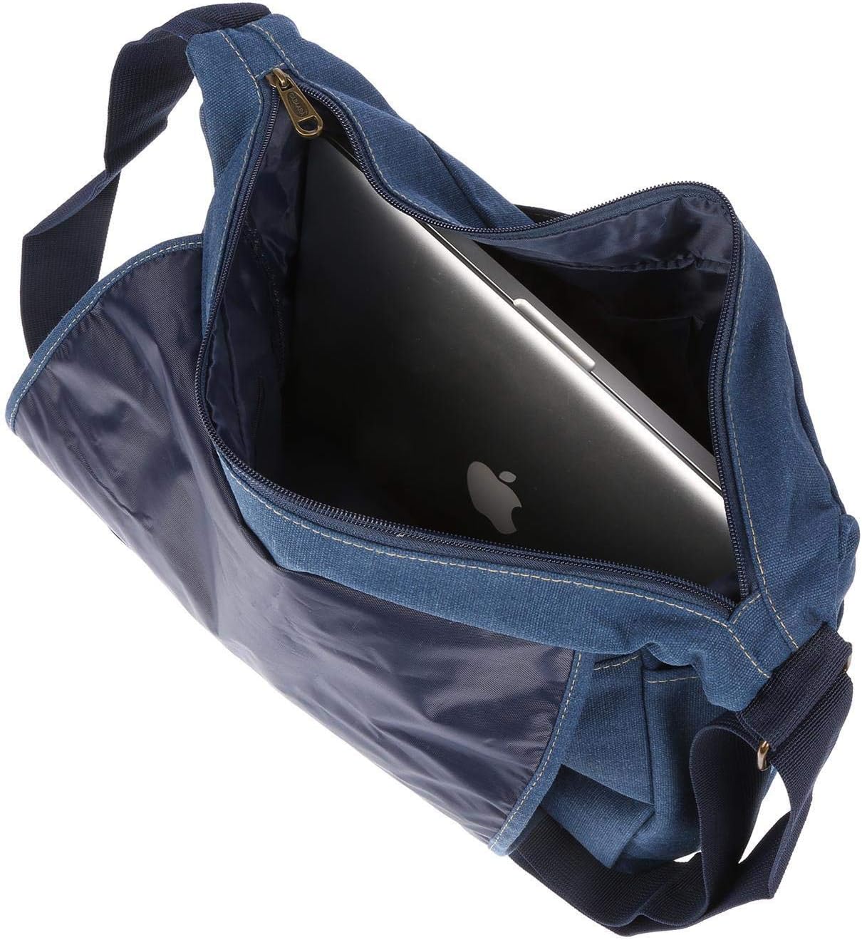 Christian Wippermann stor XL herr dam väska axelväska kanvas Messenger Bag