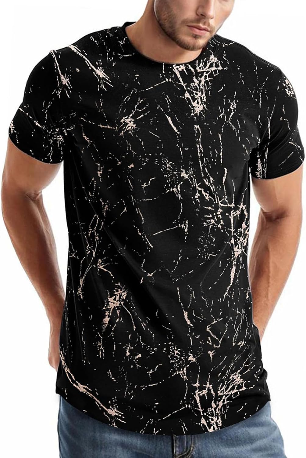 comefohome Män T-shirts grafiskt mode t-shirt Storbritannien vardaglig kortärmad t-shirt toppar hipster hip hop t-shirts cool skjorta