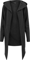 Urban Classics herr Lång huva öppen kant kofta Cardigan-tröja (1-pack)