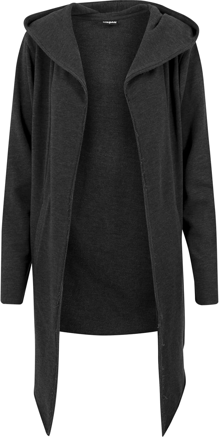 Urban Classics herr Lång huva öppen kant kofta Cardigan-tröja (1-pack)