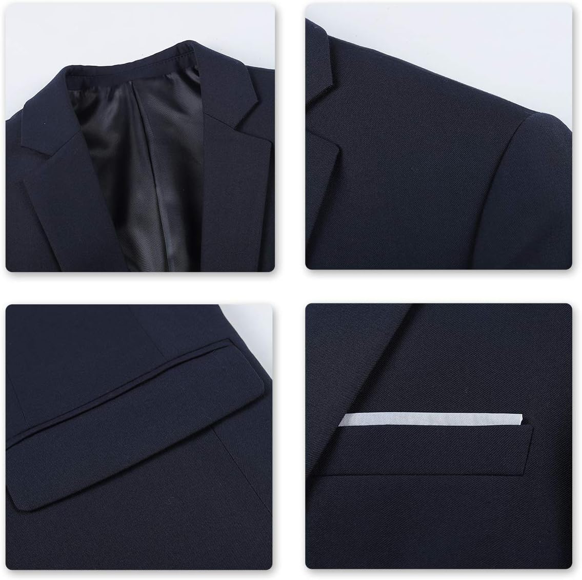 YOUTHUP Herr blazer Slim Fit 2 knappar formell vardaglig kostym jacka bröllop smoking jackor