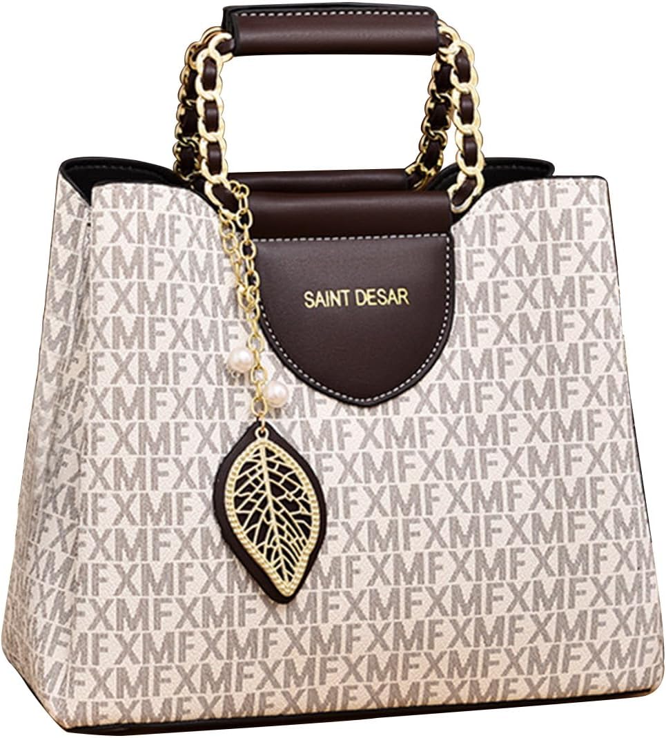 CORIOS Elegant handväska för kvinnor damer PU-läder axelväska över kroppen mode messenger topphandtag väska liten hobbo skolväska shopping resa kontor väska