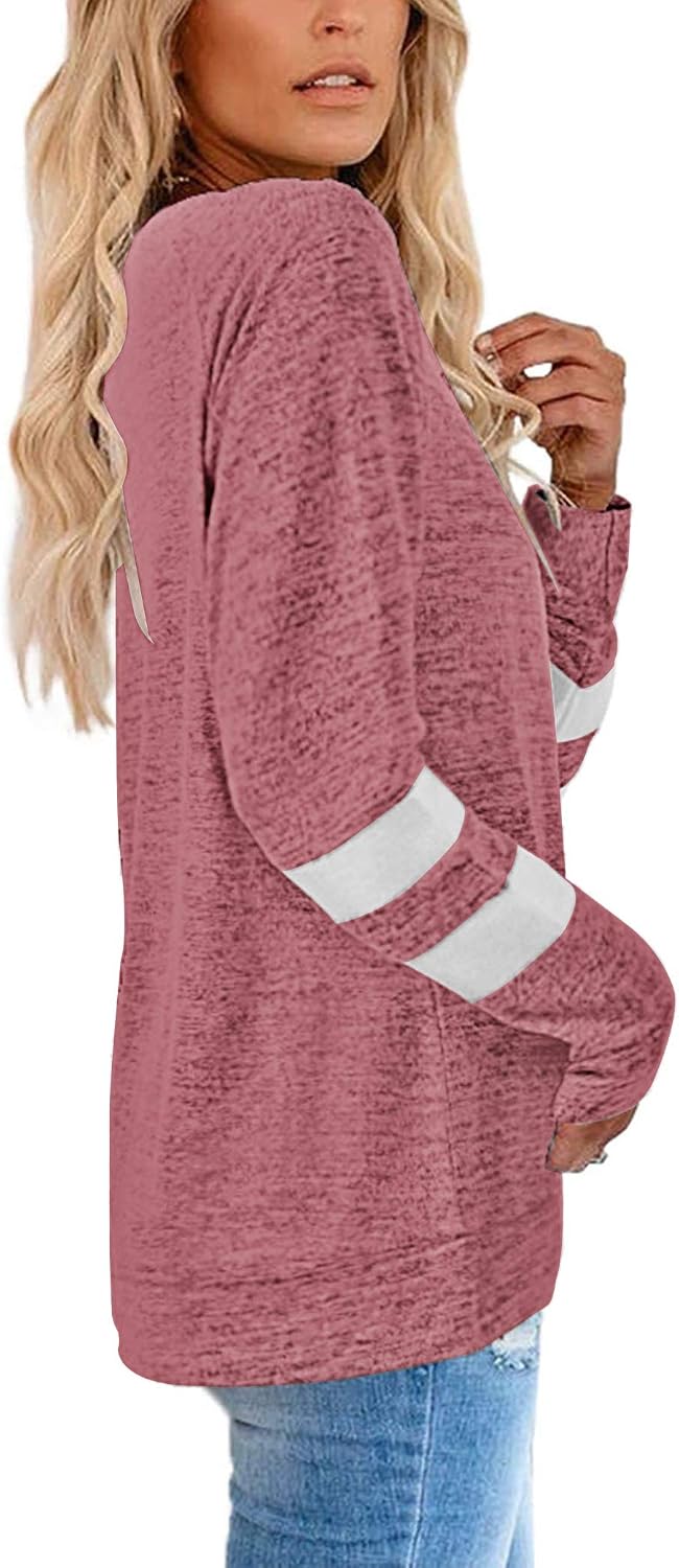 MOLERANI Långärmad rund hals lediga T-shirts blusar sweatshirts tunika toppar för vintern