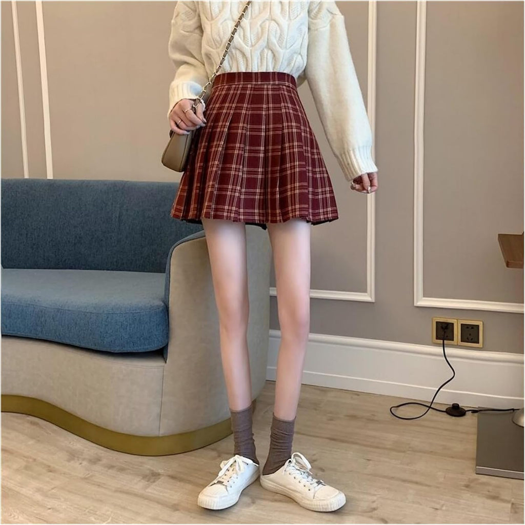 Sommar dam kjol kjol all-Match hög winist mode smal plisserad kjol svart kort