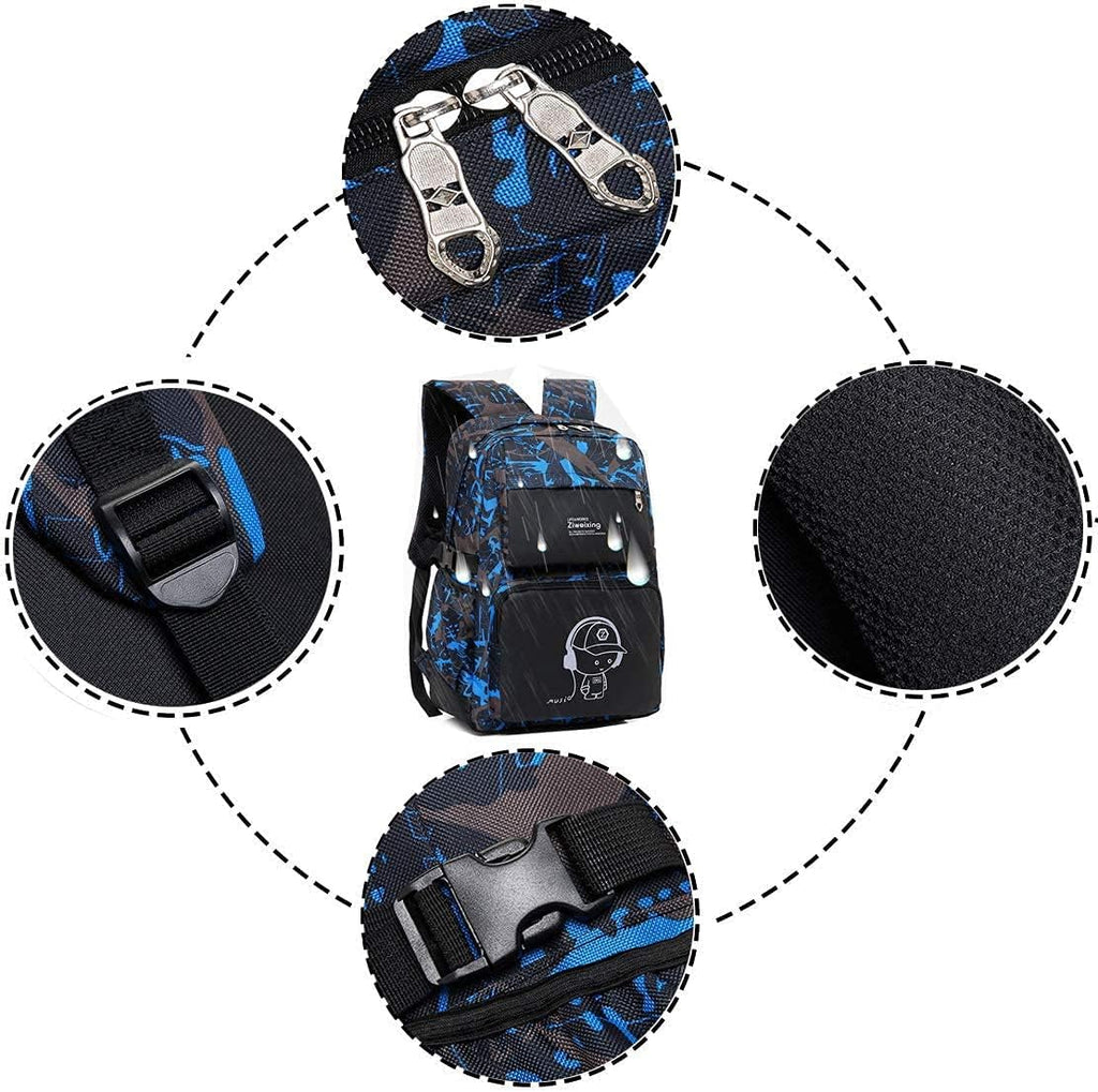 Asge unisex - vuxen Ryggsäck skolryggsäck set (2-pack)