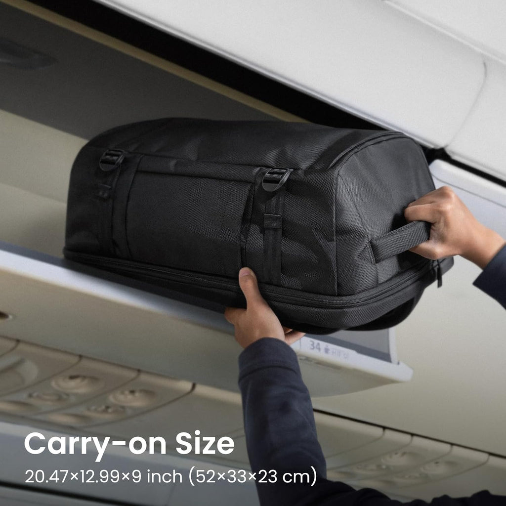 tomtoc 40L Reseryggsäck, TSA-vänlig handbagage-ryggsäck Reseryggsäck för 15,6-17 tums bärbar dator, flyggodkänd ombordstigning Vattenavvisande kabinryggsäck för resor Weekender Trip