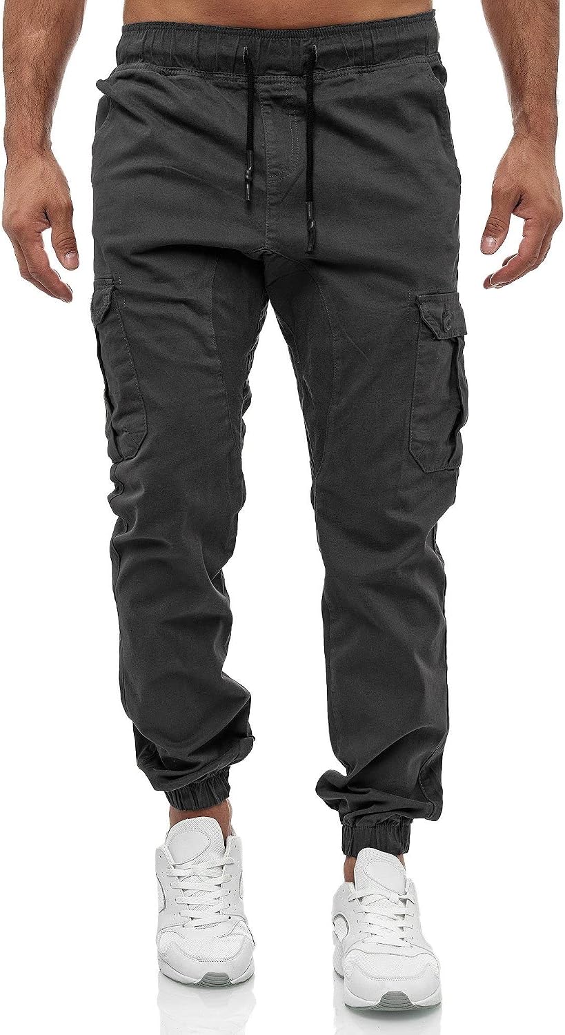 Tazzio cargobyxor herr, cargobyxor, joggingbyxor, chinos, normal passform, jeans 16610