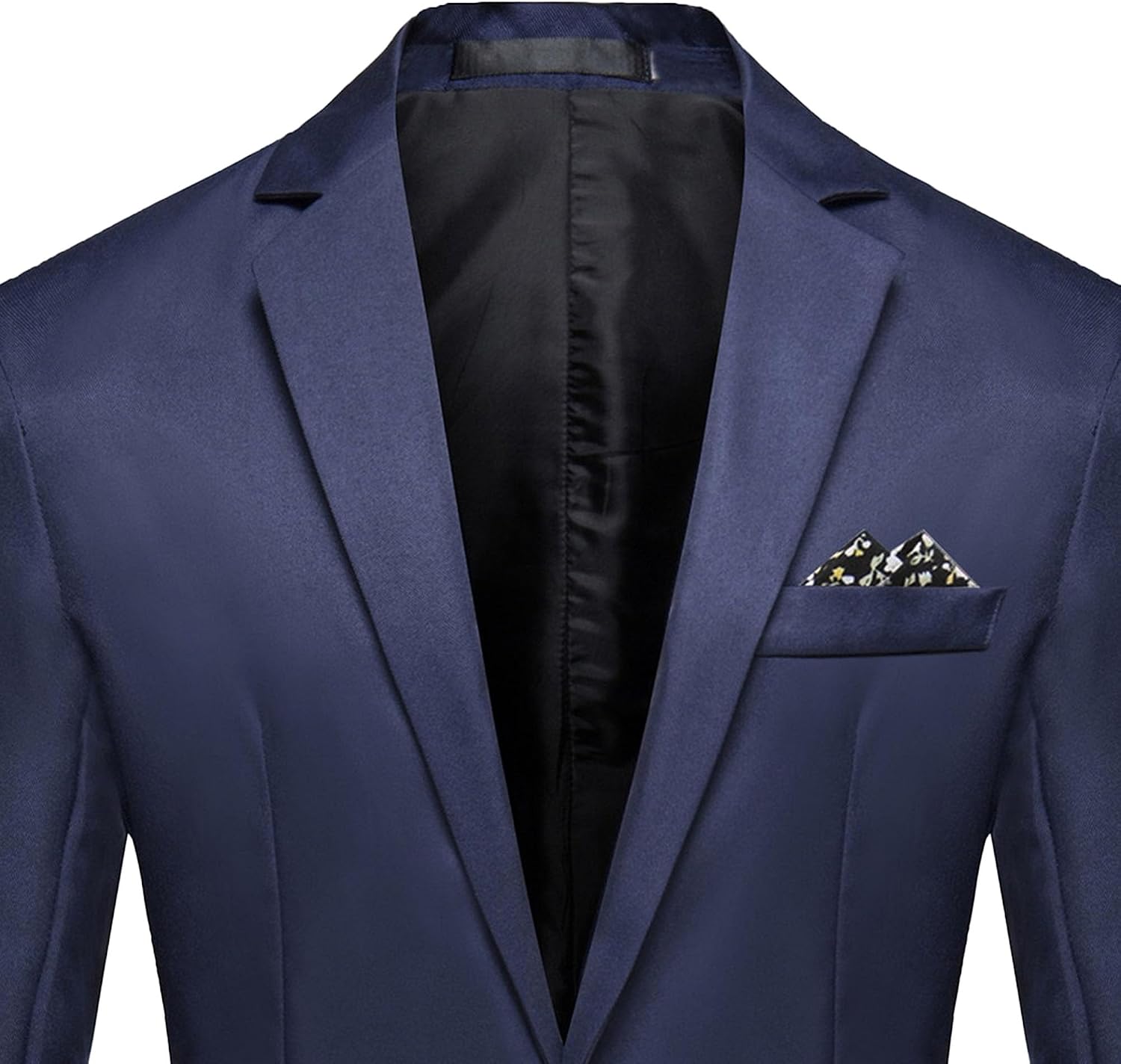 Herr smal passform en knapp blazer jacka notch kavajslag svart trim ficka solid sportdräkt kappa för vardaglig fest bal