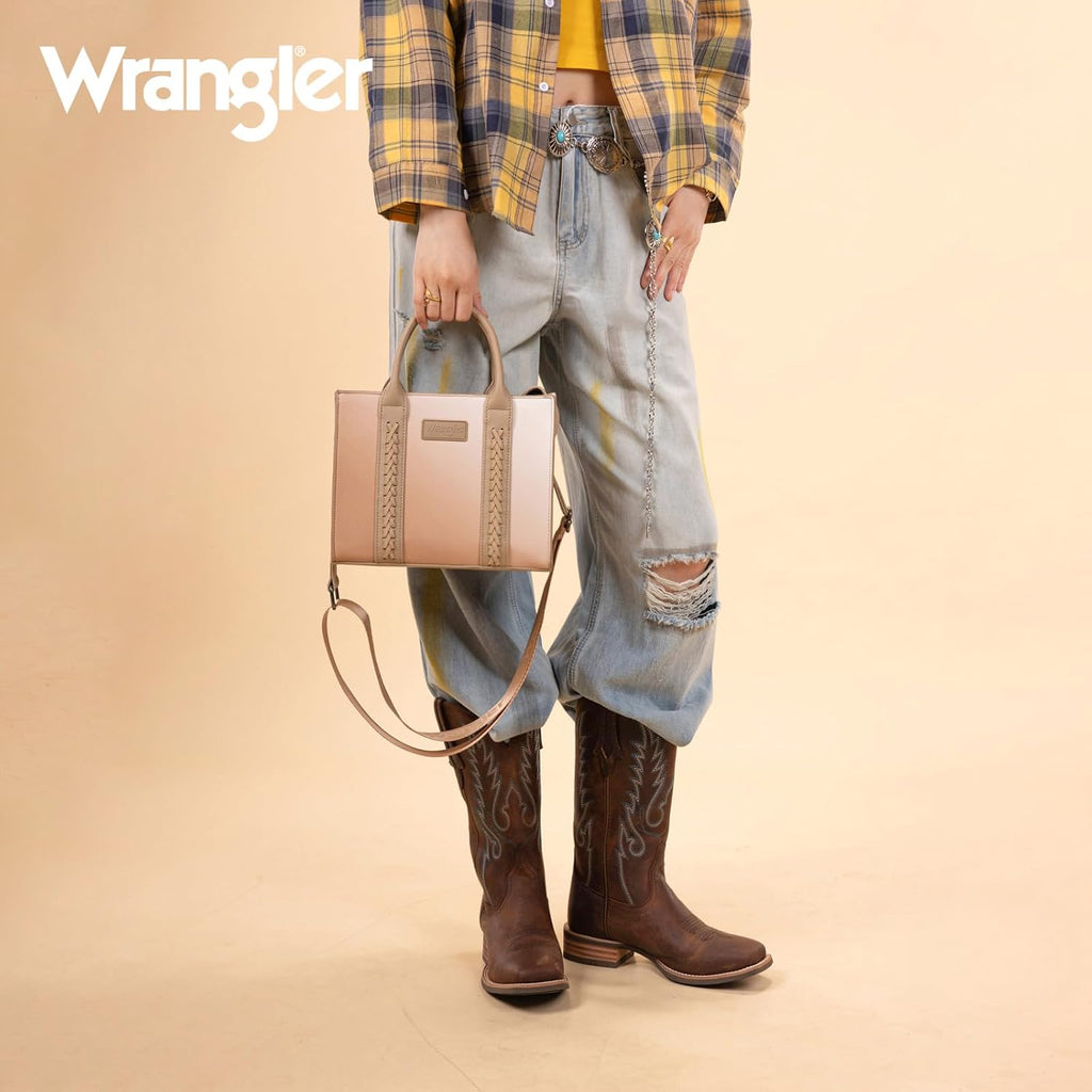 Montana West Wrangler Tote Bag for Women Zipper Shoulder Handbag toteväskor
