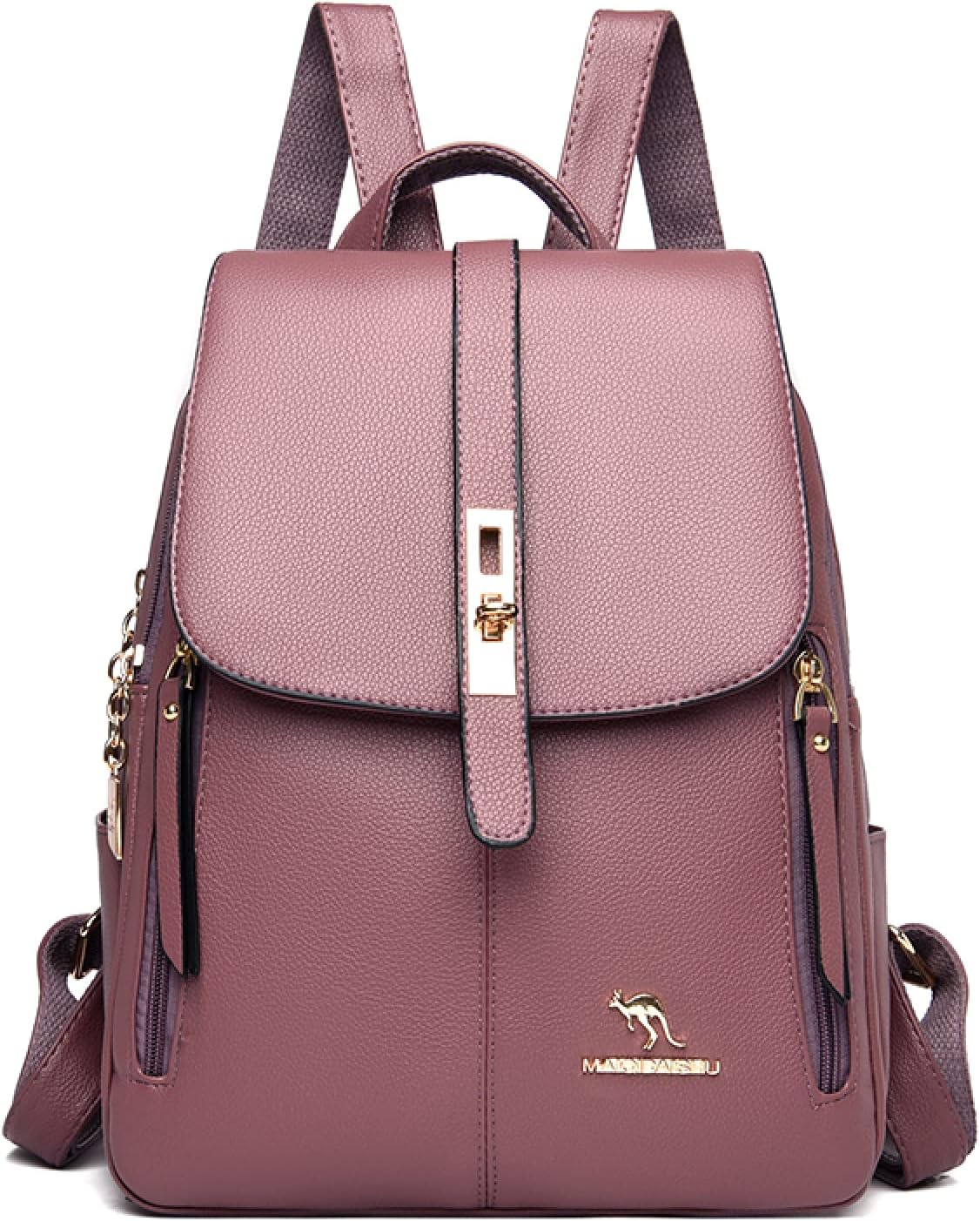 Backpack Purse Women Shoulder Bags Leather Backpacks Female Dayback Large Capacity School Bag For Girls,Blue,24 * 14 * 30CM