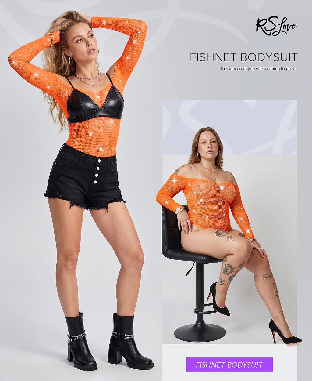 RSLOVE damunderkläder fisknät bodysuit sexiga kläder nät kroppsstrumpor