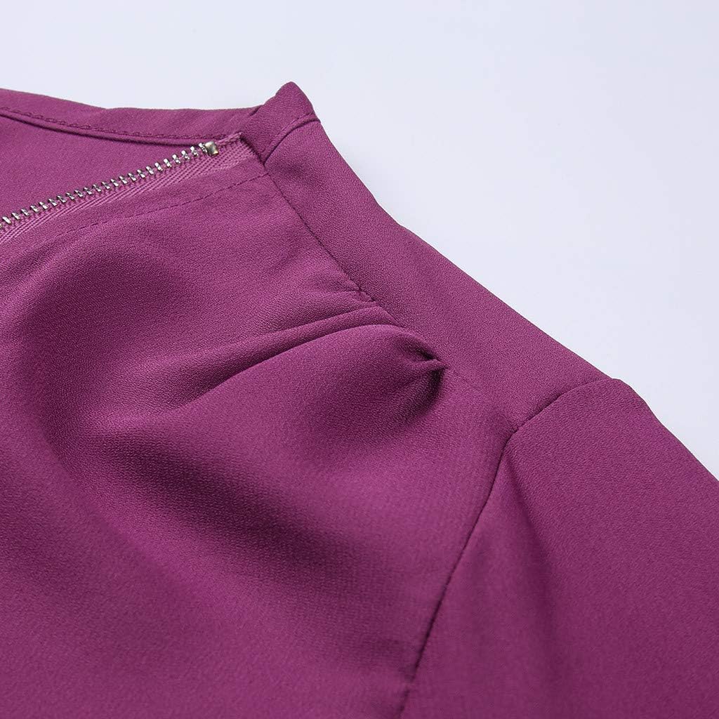 chiffongblus stora storlekar, toppar damer sommar elegant löst sittande blus damer lång damblus med dragkedja topp sommar damer t-shirt damer elegant sexig damer långärmad/kortärmad basic