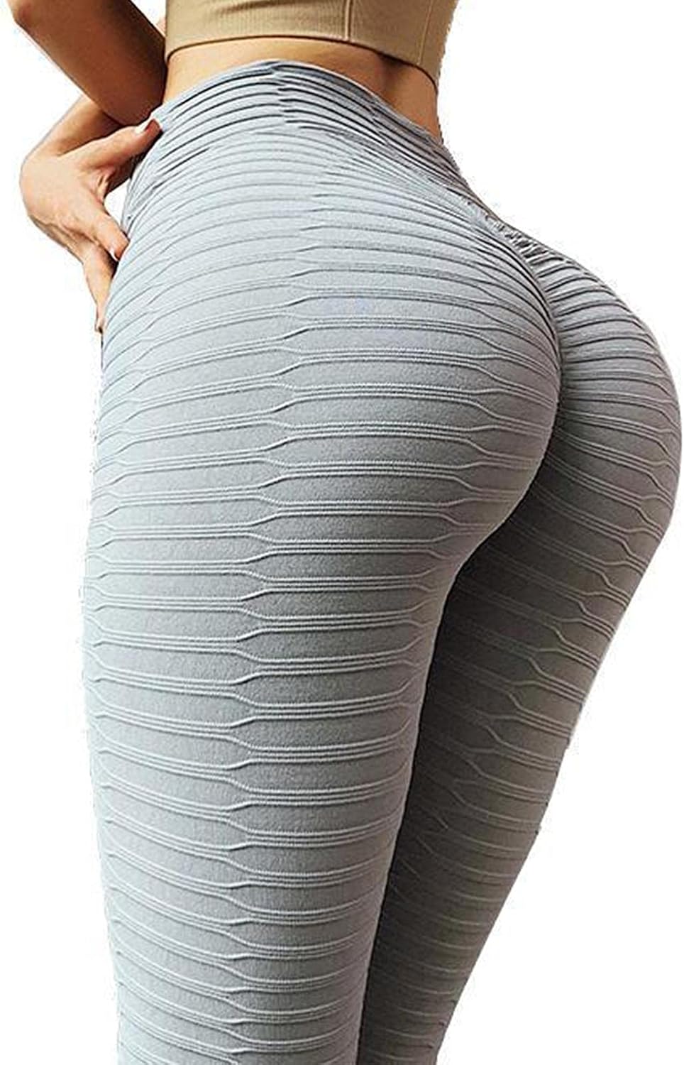 Lifting Anti celluliter leggings för kvinnor hög midja yogabyxor träning magkontroll sport tights leggings träning löpning rumplyft tights