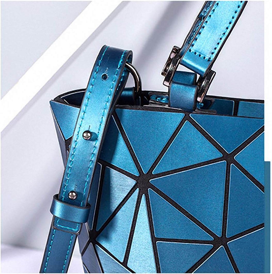 Geometriska lysande gitter handväska kedja crossbody påse tygväskor handväskor holografiska handväskor för kvinnor femmes