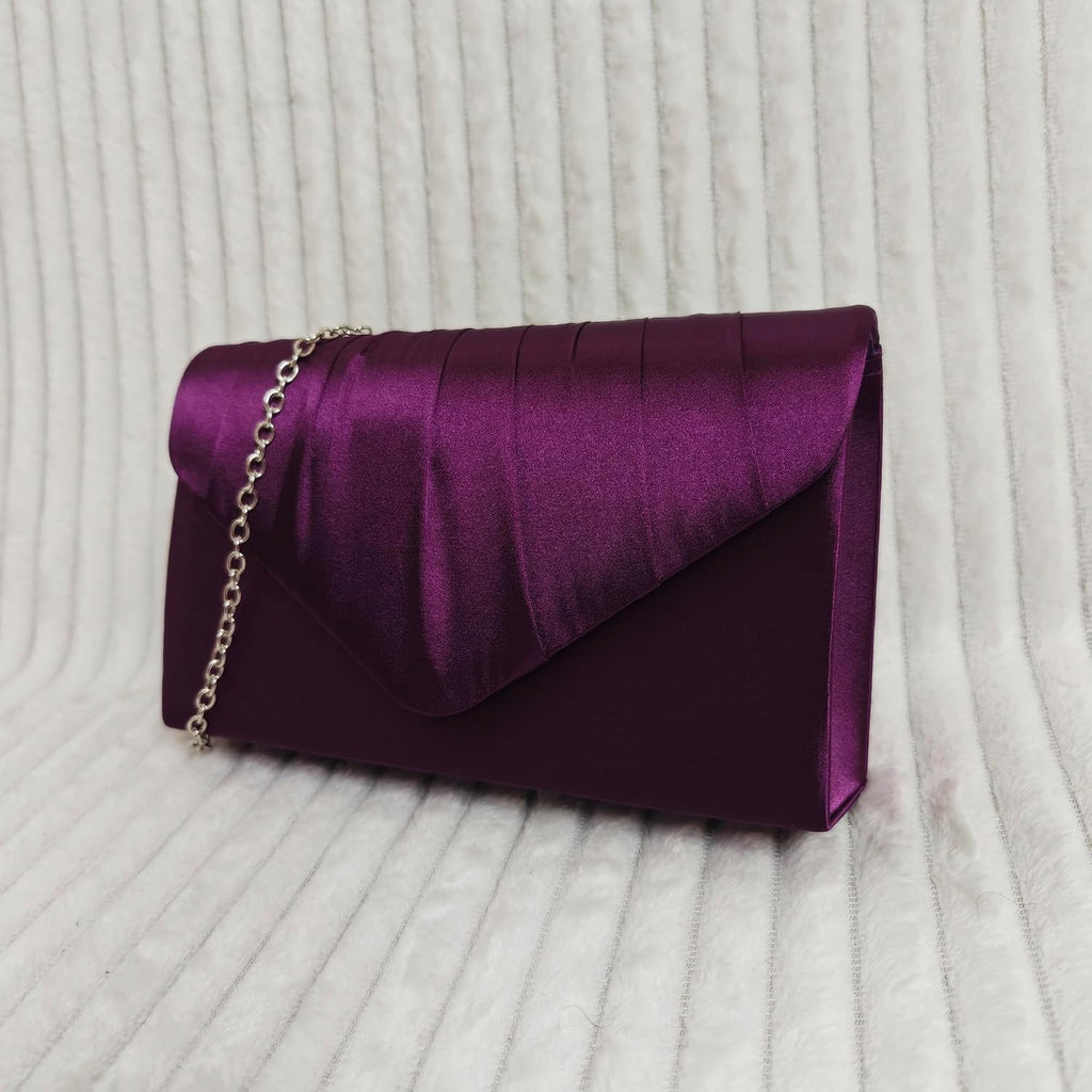 fi9® DAMER SATIN PARTY BORD BRIDAL EVENING CLUTCH HANDVÄSKA Handväska