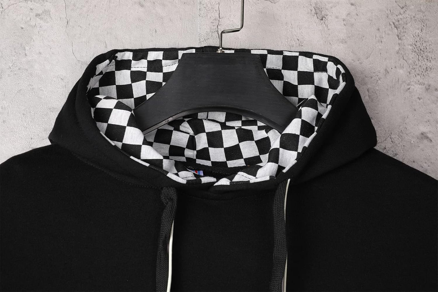 GURUNVANI Lappteknik huvtröjor herr bokstavstryck streetwear huvtröja herr sweatshirt